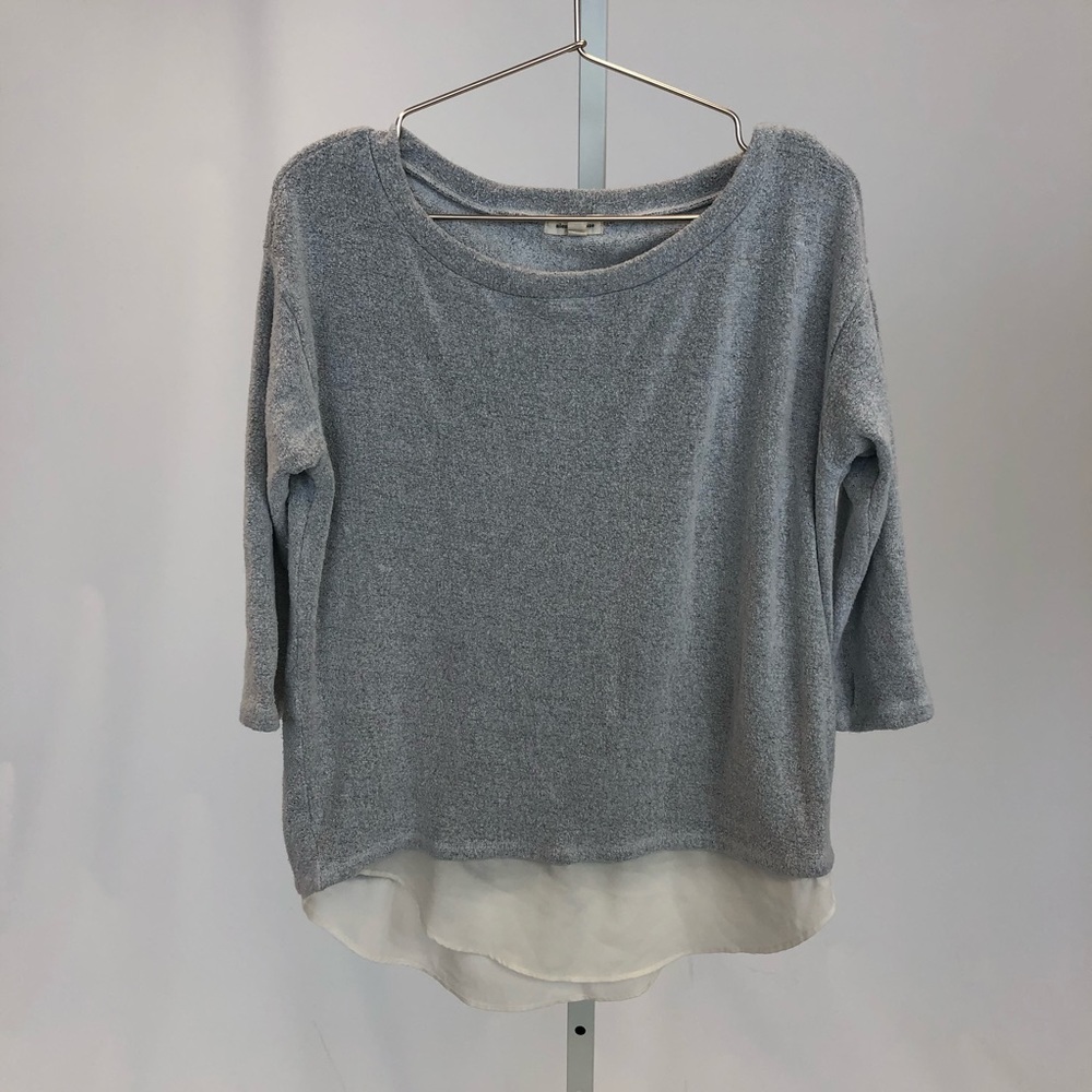 Gray 3/4 Sleeve Top
